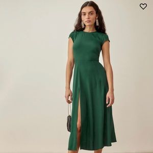 Reformation Gavin Dress, Emerald size 8